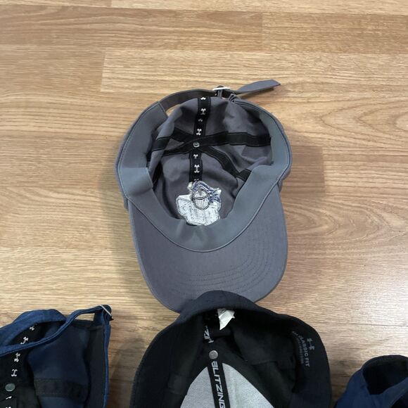 Lot Of 4 Under Armour Caps - Men’s OSFA & L/XL Blue/ Black/grey - Picture 11 of 11